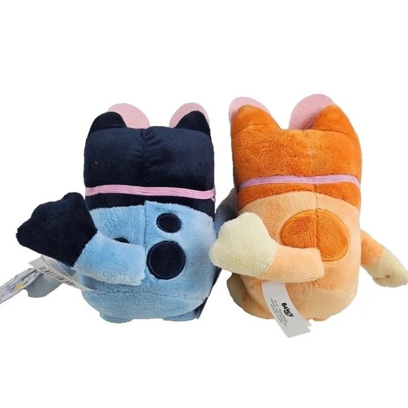 NEW 2024 Official Easter Bluey & Bingo with Bunny Mask 10" Plush Set NWT - Picture 2 of 3